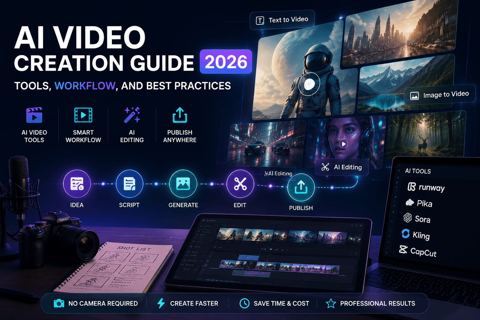 AI Video Creation Guide 2026: Tools, Workflow, and Best Practices
