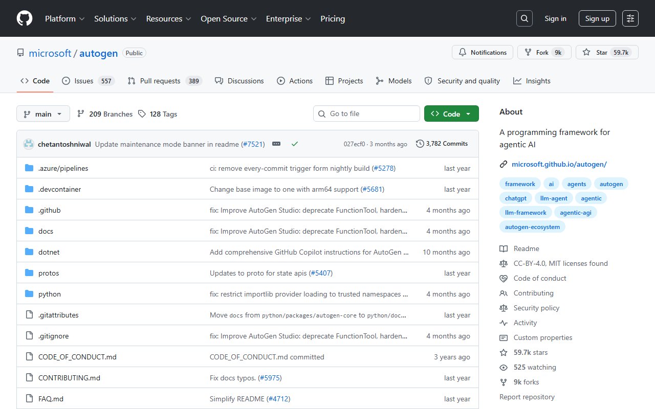 Microsoft AutoGen screenshot 1