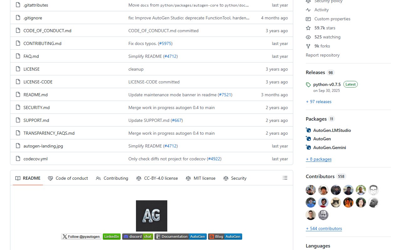 Microsoft AutoGen screenshot 3