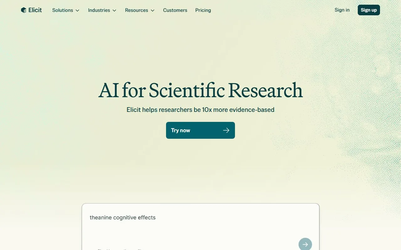 Elicit screenshot 1