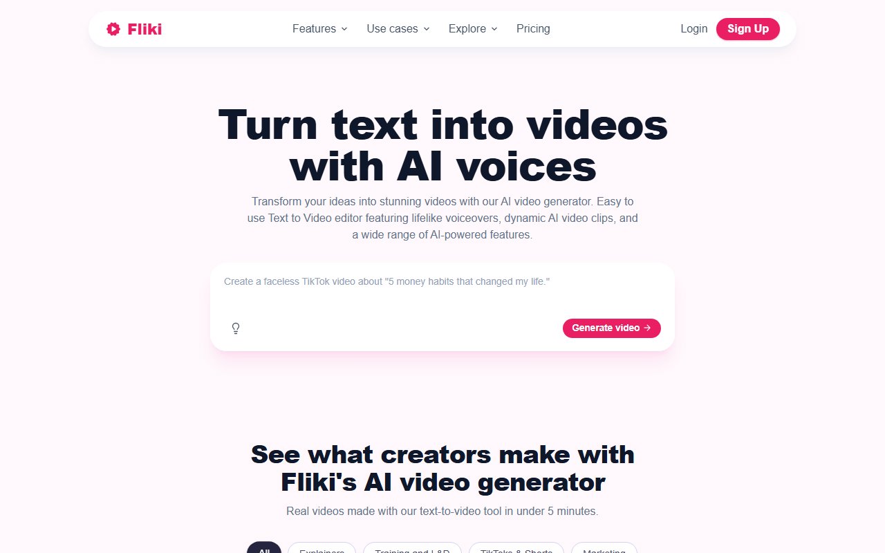 Fliki screenshot 1