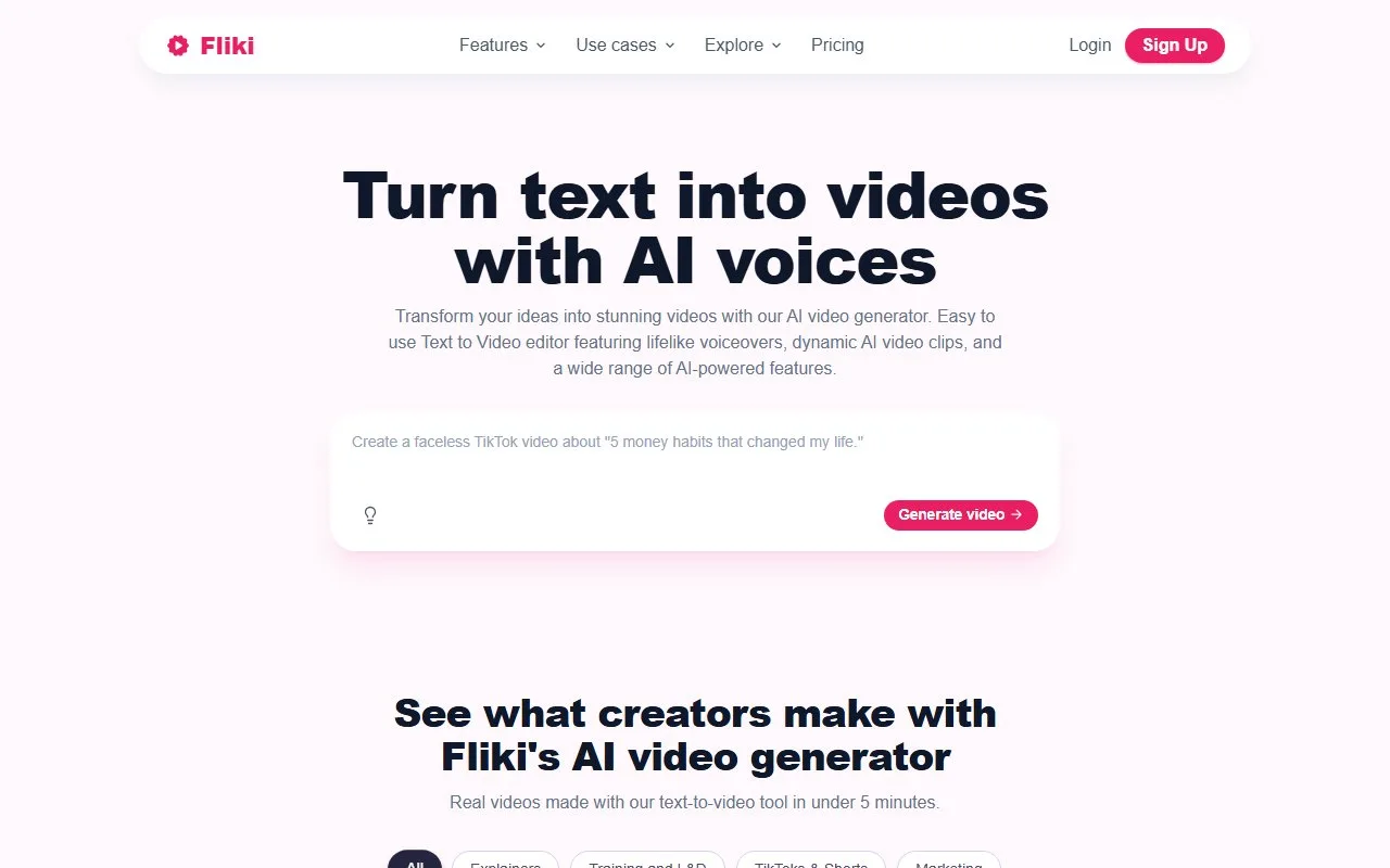 Fliki screenshot 1
