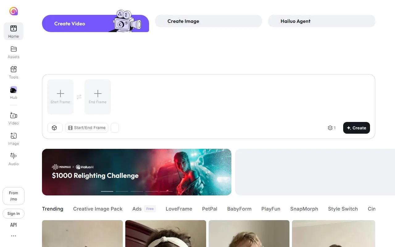 Hailuo screenshot 2