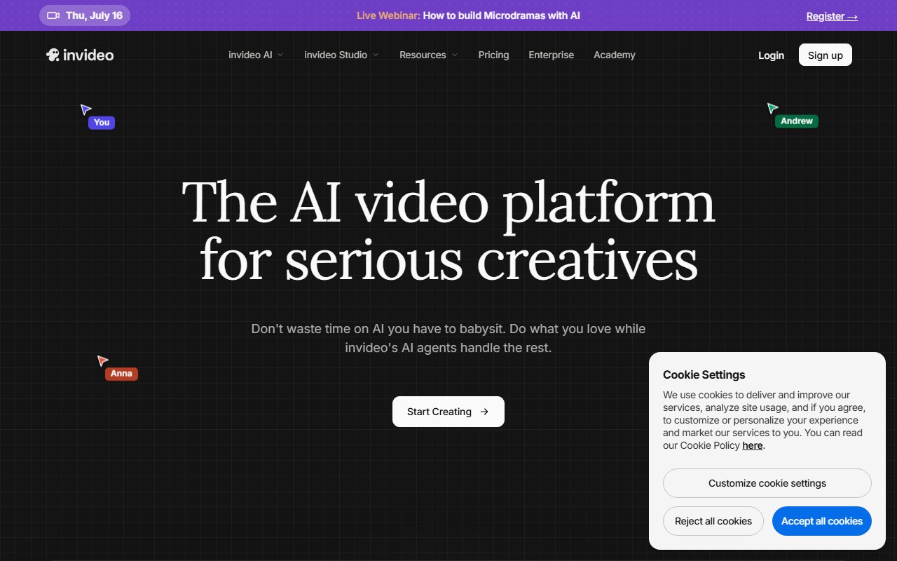Invideo AI screenshot 1
