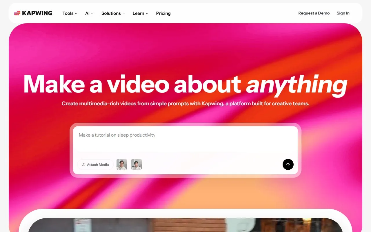 Kapwing screenshot 1