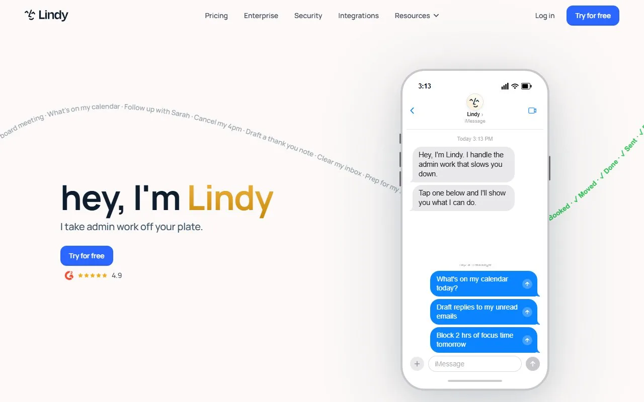 Lindy screenshot 1