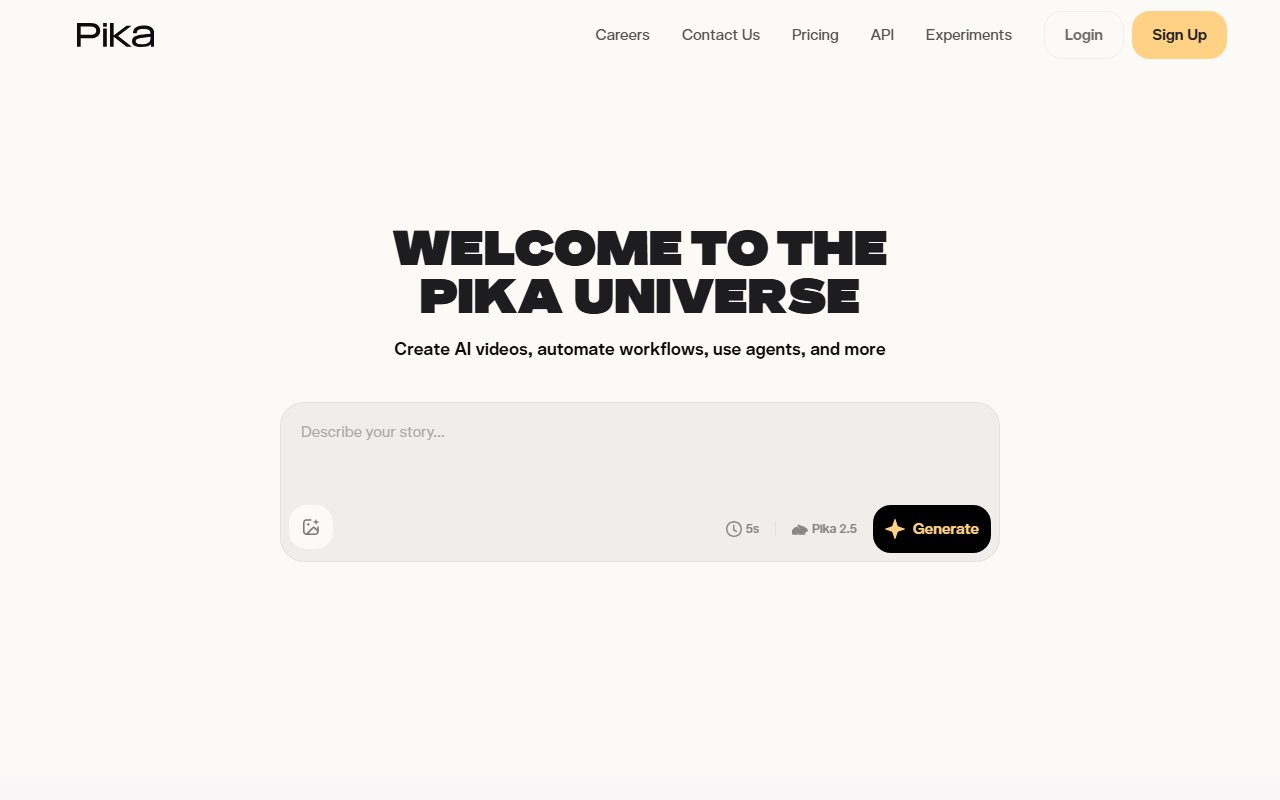 Pika Labs screenshot 1