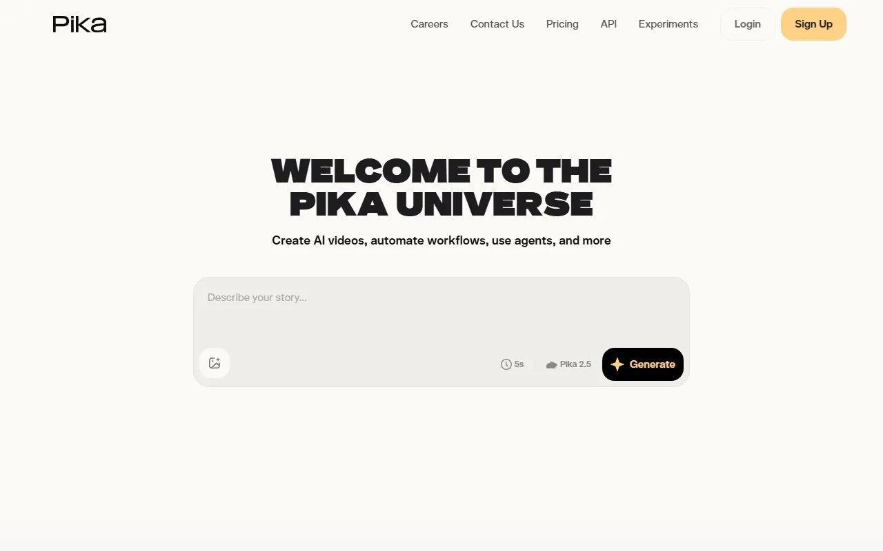 Pika Labs screenshot 1