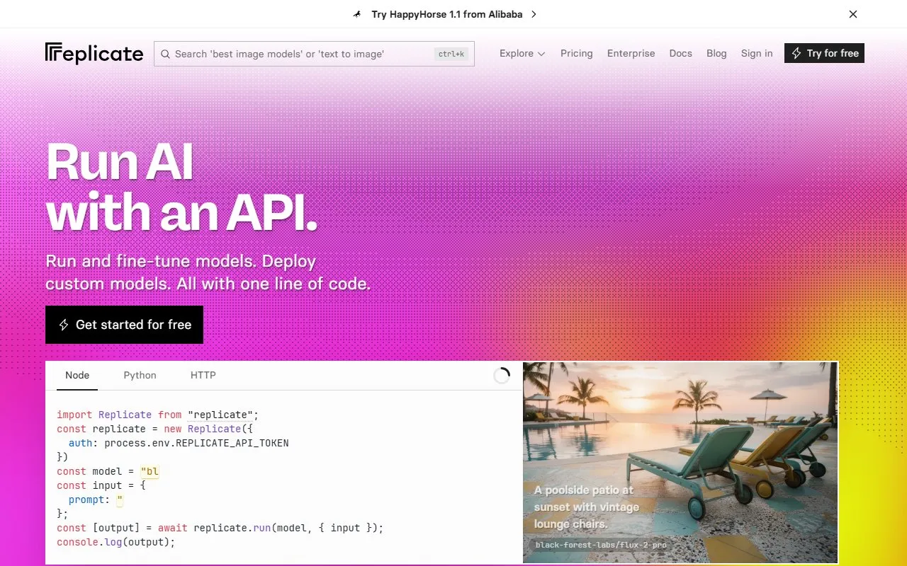 Replicate screenshot 1