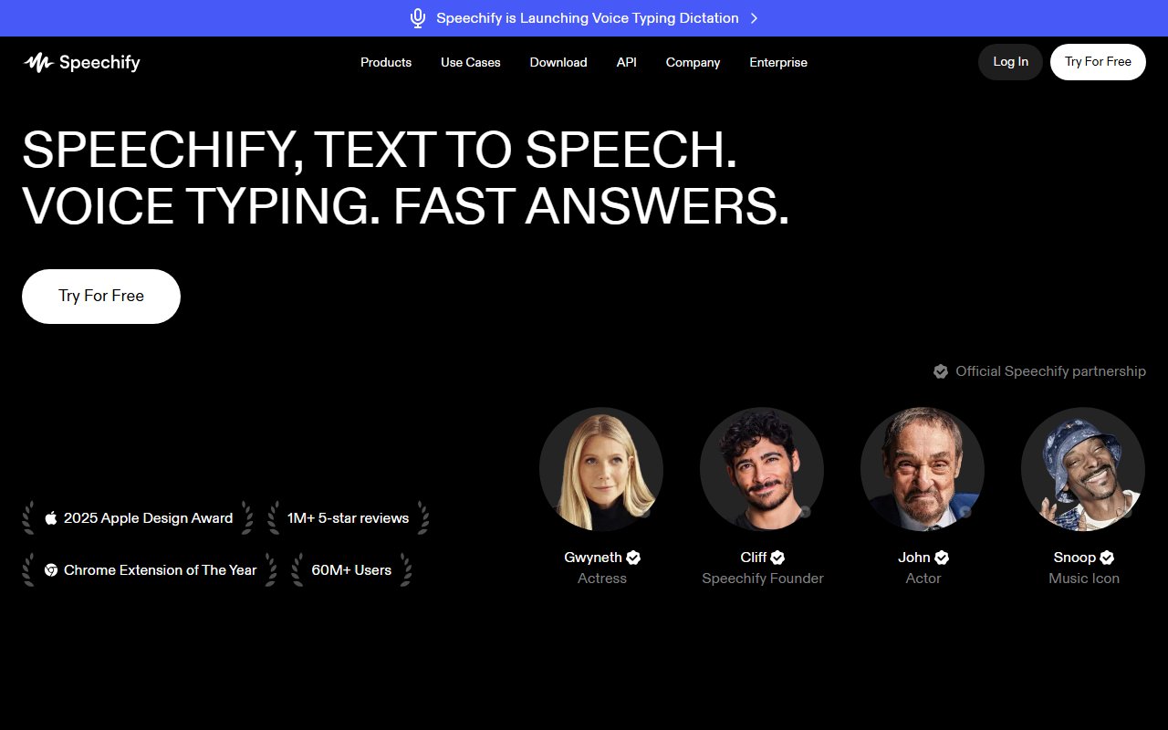 Speechify screenshot 1