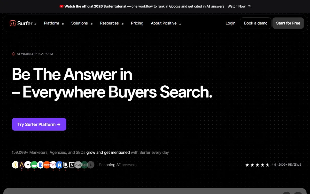 Surfer SEO screenshot 1