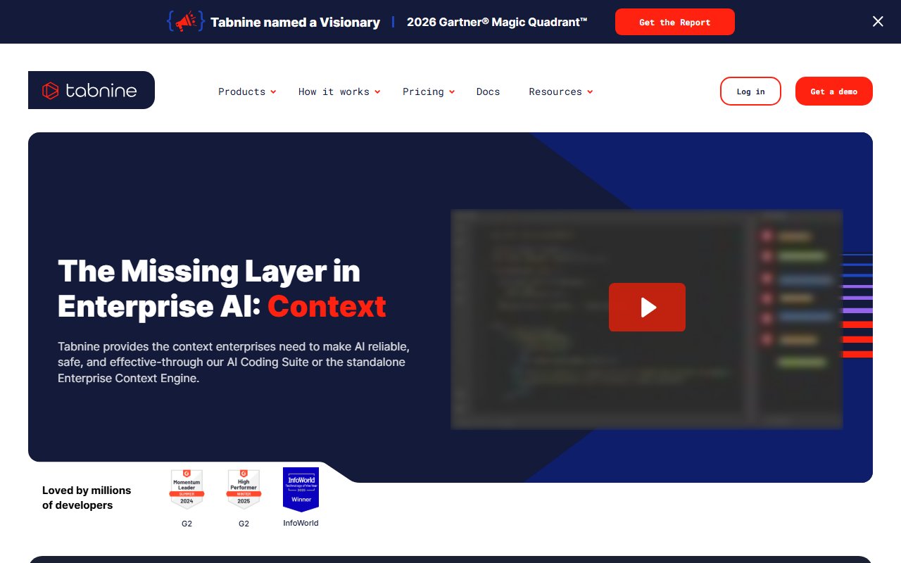 Tabnine screenshot 1