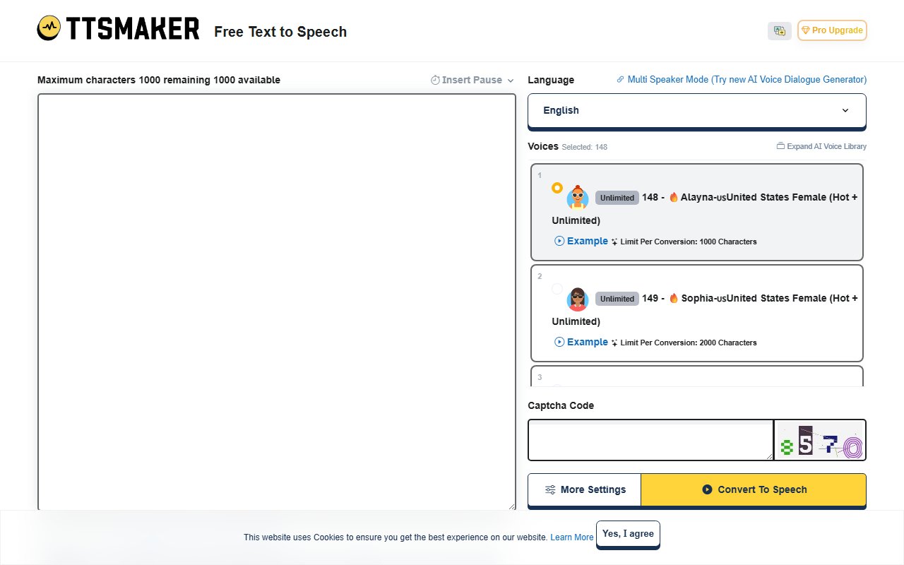 TTSMaker screenshot 1