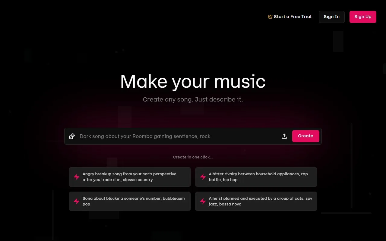 Udio screenshot 2